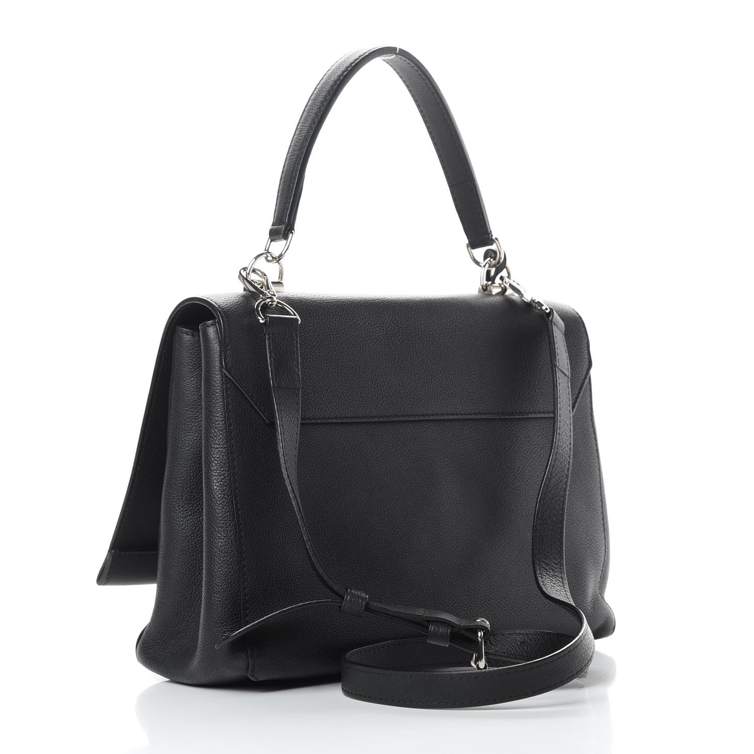 Louis Vuitton Soft Calfskin Lockme II Top Handle Black 3 of 12