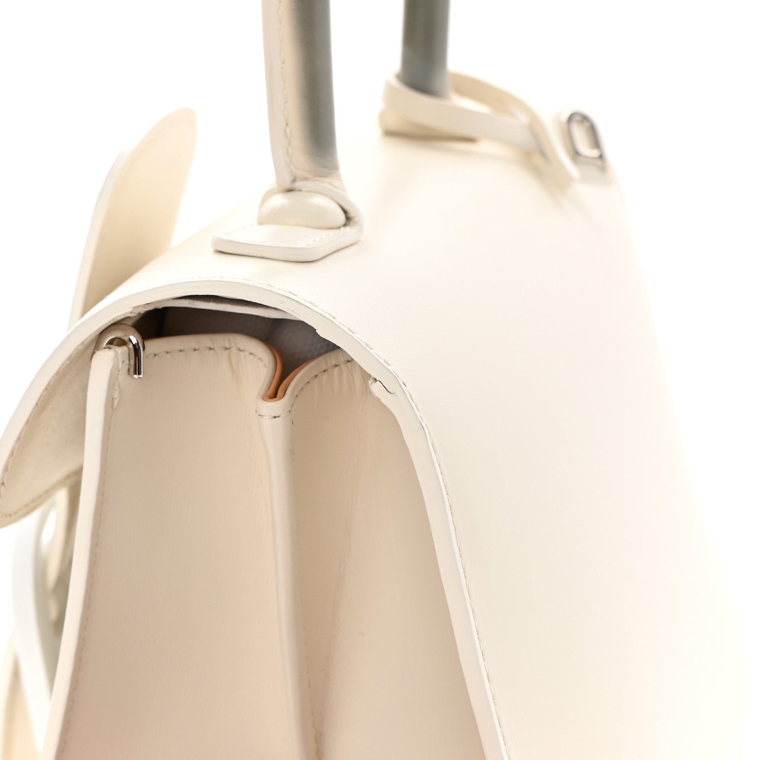 Delvaux Box Calfskin Mini Brillant Satchel Ivory 13 of 13
