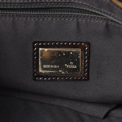 Fendi Zucca Patent Mia Shoulder Flap Tobacco 6 of 13