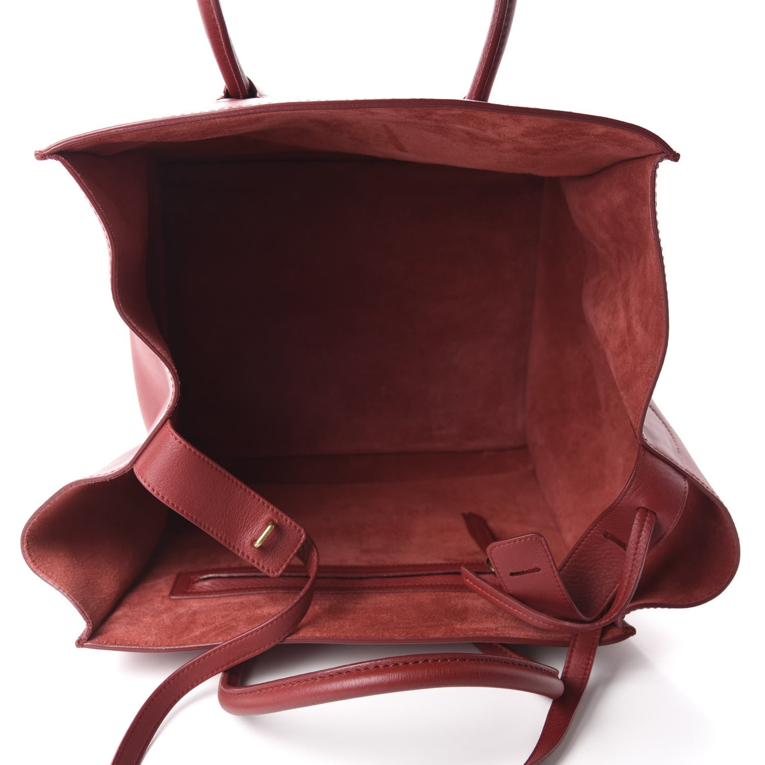 Celine Supple Calfskin Medium Phantom Luggage Red 5 of 9