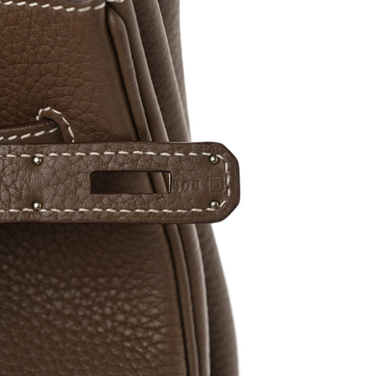 Hermes Taurillon Clemence Birkin 35 Etoupe 7 of 11