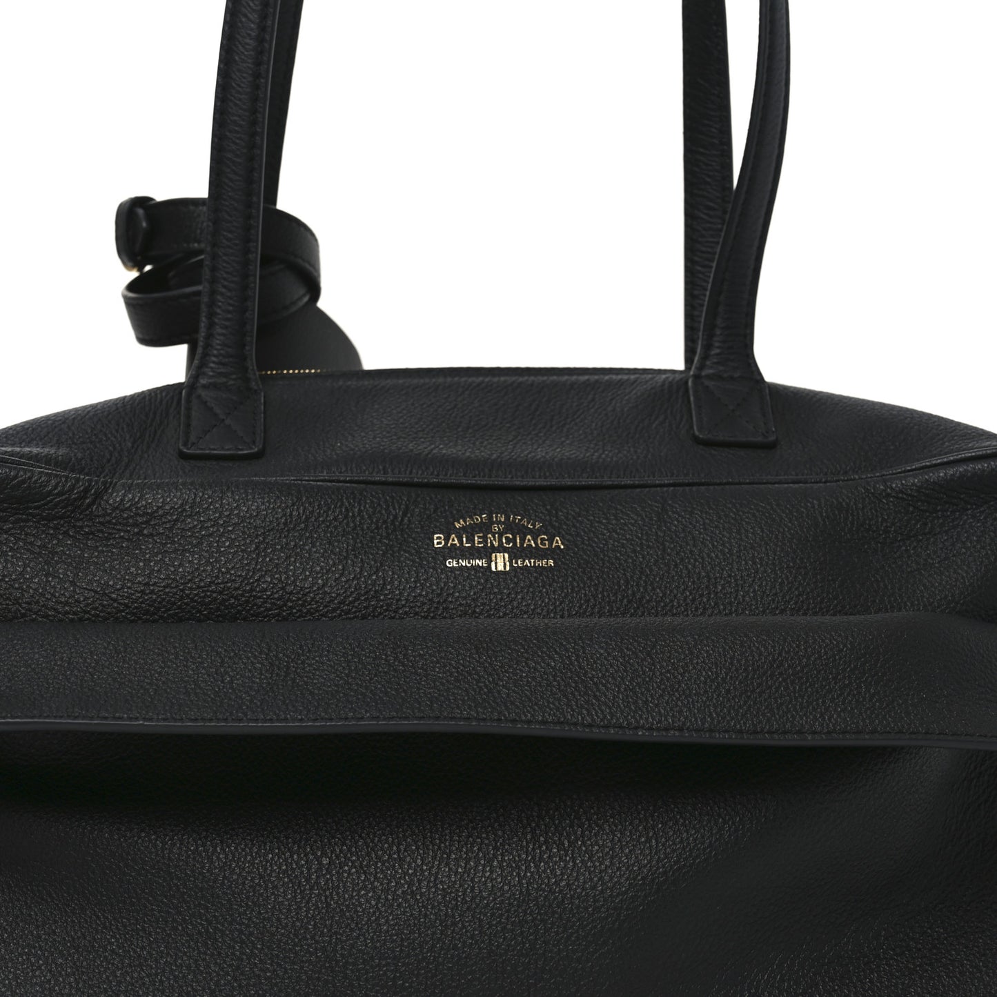 Grained Calfskin Medium Carrie Bowling Bag Black