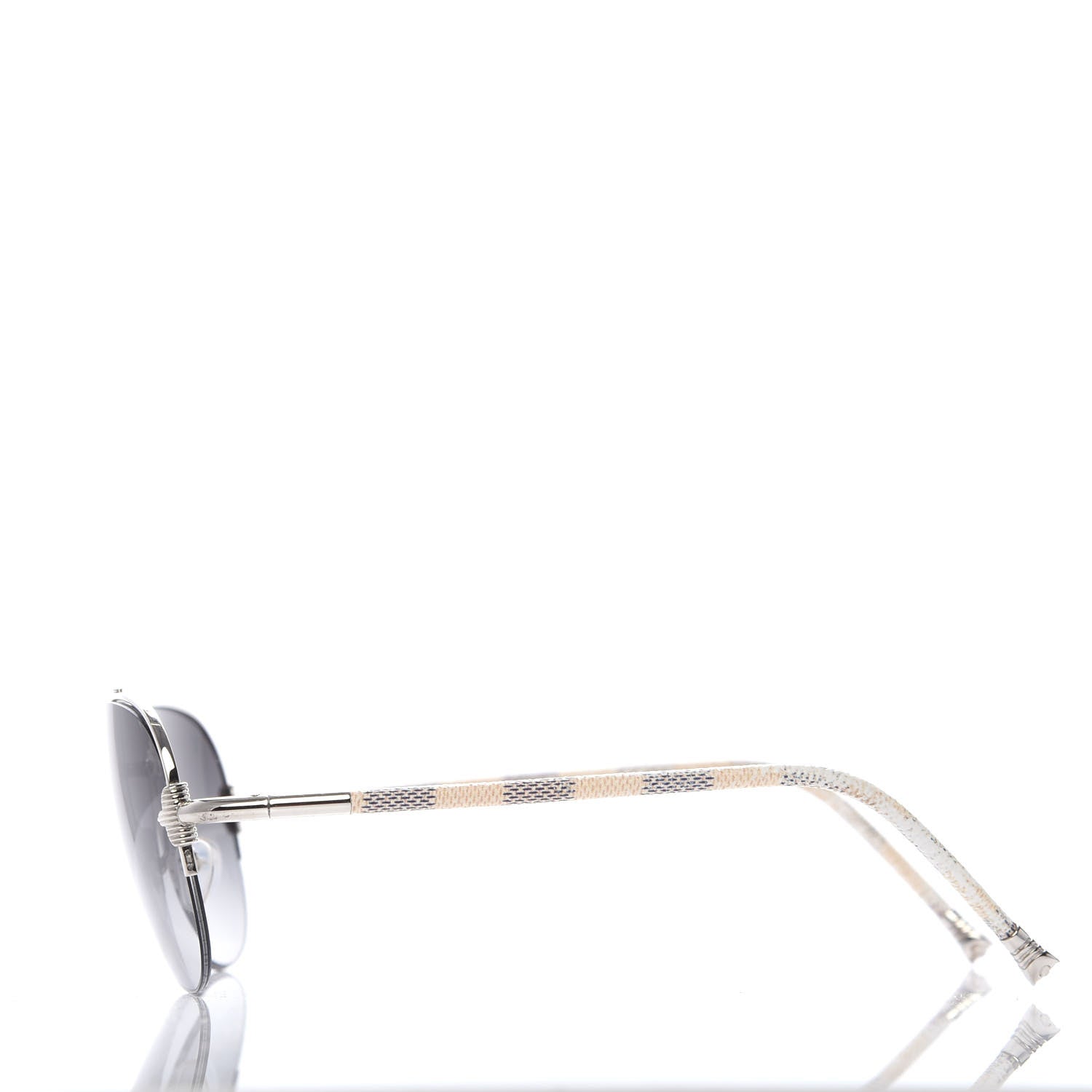 Louis Vuitton Damier Azur Petite Viola Pilote Aviator Sunglasses Z0570U 3 of 7