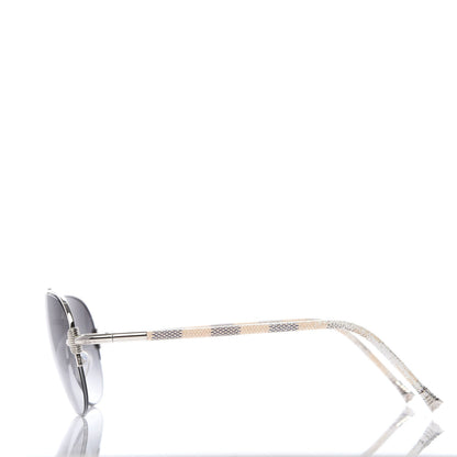 Louis Vuitton Damier Azur Petite Viola Pilote Aviator Sunglasses Z0570U 3 of 7
