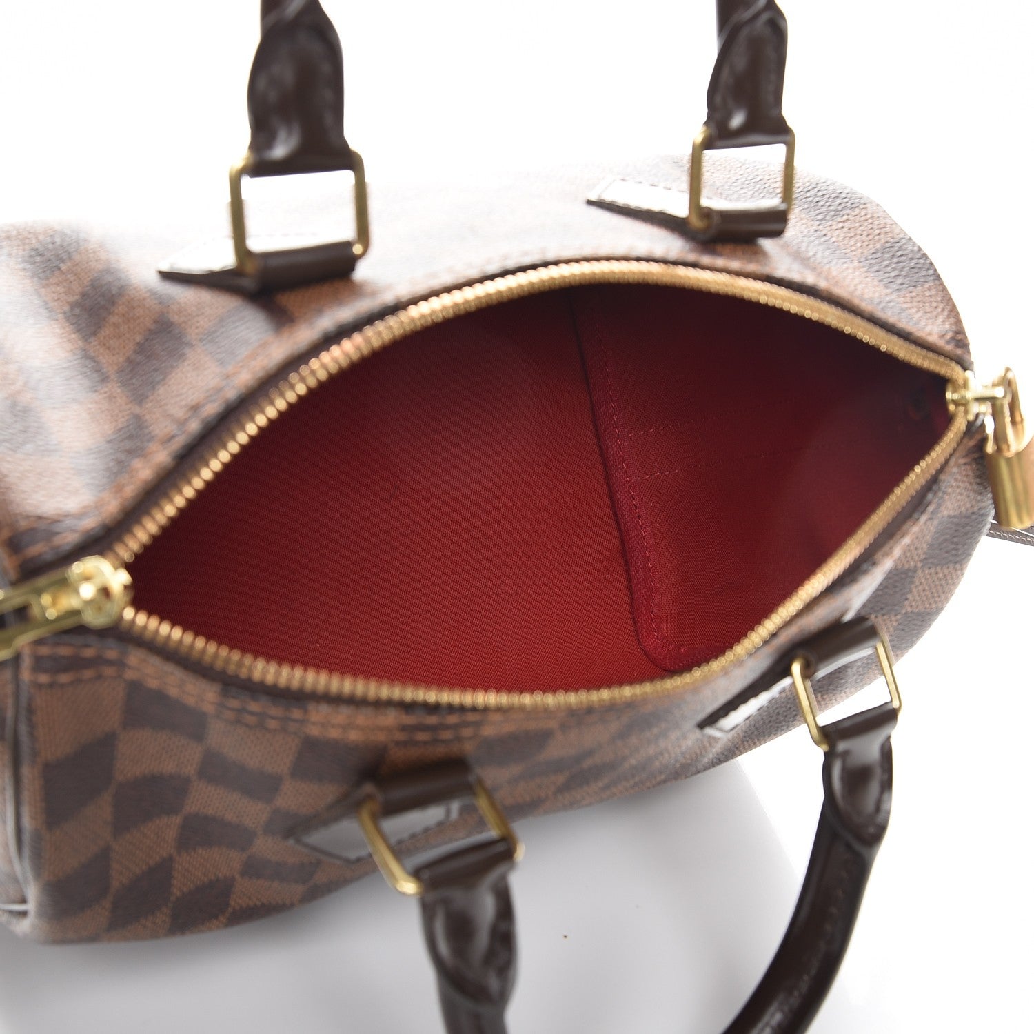 Louis Vuitton Damier Ebene Speedy Bandouliere 25 6 of 10