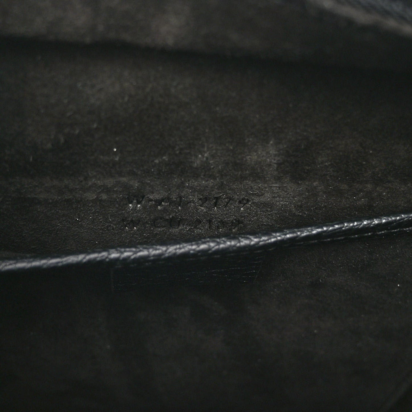 Drummed Calfskin Nano Luggage Black