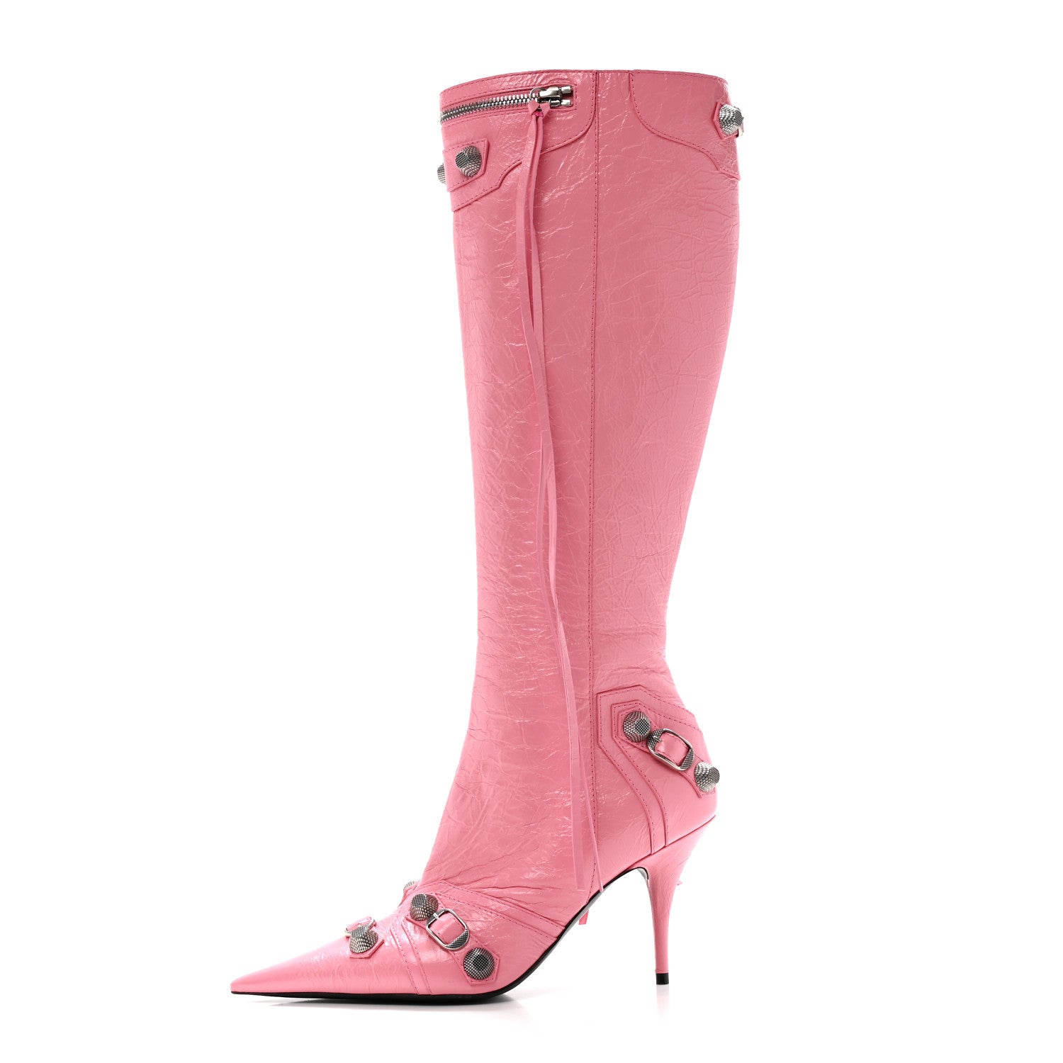 Balenciaga Agneau Arena Cagole 90mm Boots 39 Sweet Pink 1 of 11