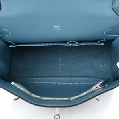 Hermes Taurillon Clemence Jypsiere 31 Blue Jean 5 of 11