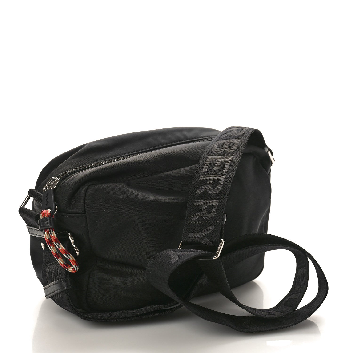Burberry Nylon Logo Detail Crossbody Bag Black 1508508 – FASHIONPHILE