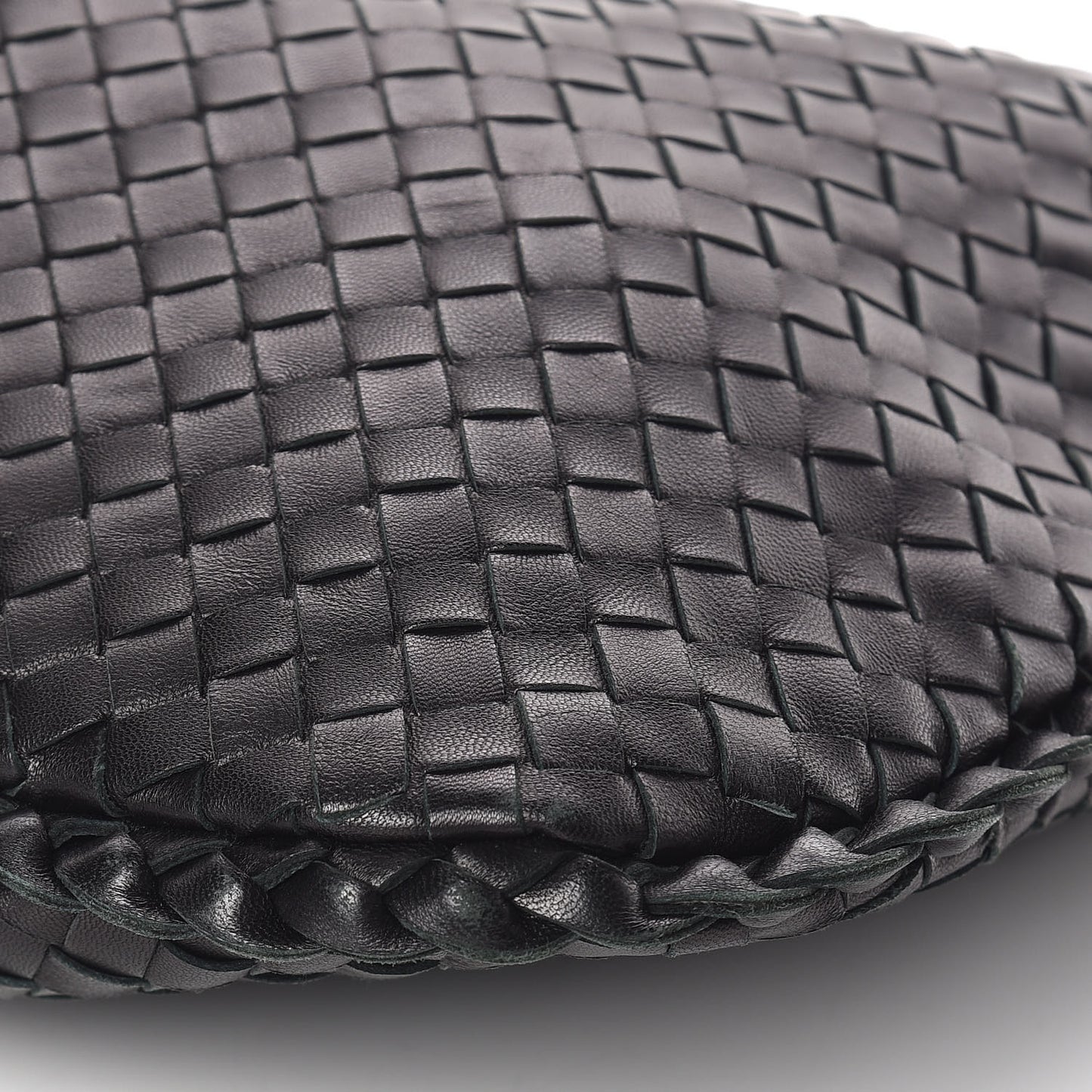 Nappa Intrecciato Medium Veneta Hobo Black