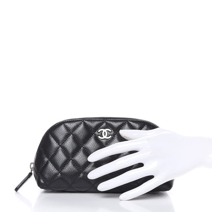 Chanel Caviar Quilted Cosmetic Case Black 2 of 12