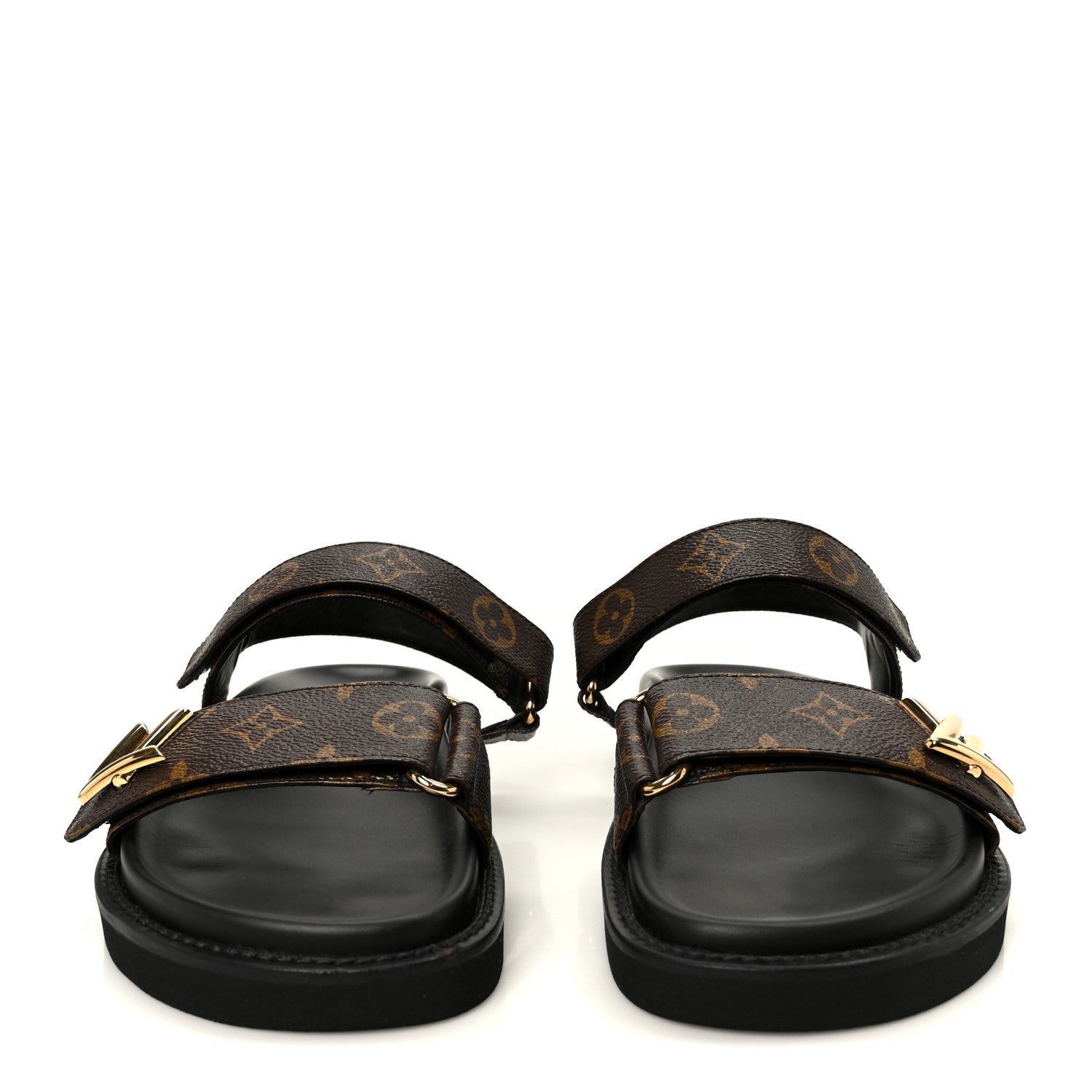 Louis Vuitton Monogram LV Sunset Comfort Flat Sandals 40 Cacao Brown 3 of 10
