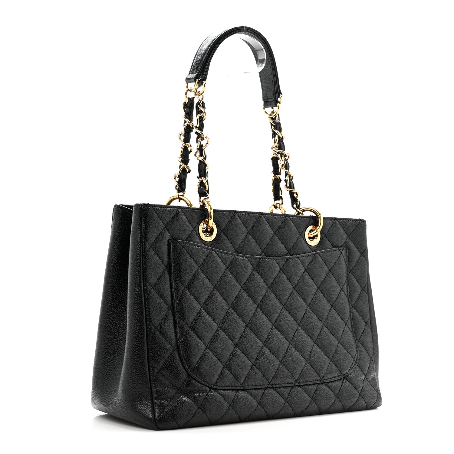 Chanel Caviar Quilted Grand Shopping Tote GST Black 3 of 14