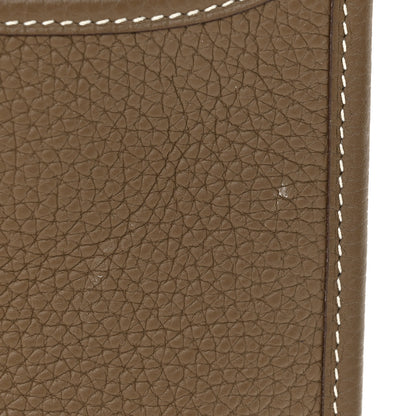 Hermes Taurillon Clemence Amazone Evelyne TPM Etoupe Bleu Indigo 11 of 12