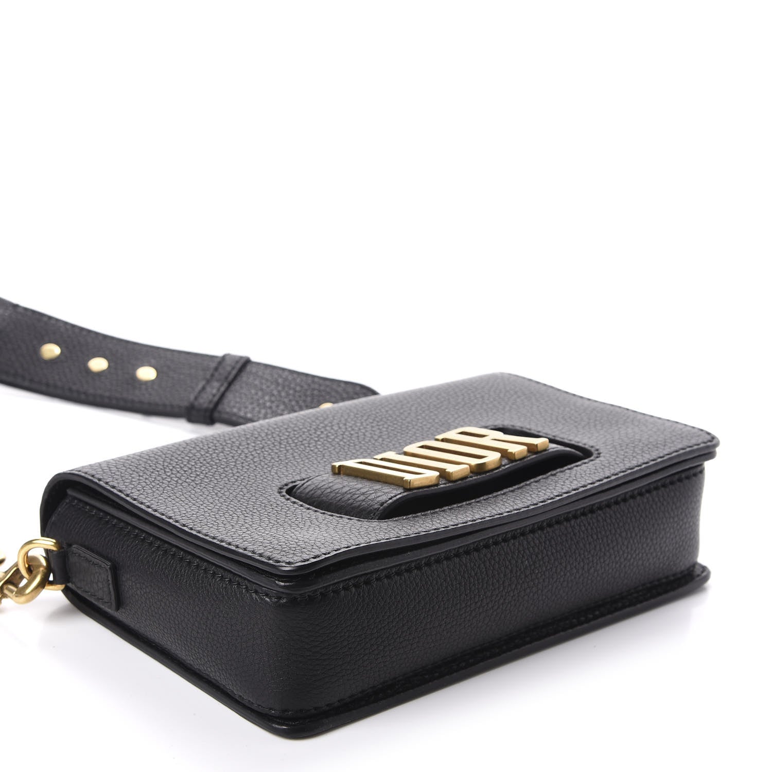 Christian Dior Grained Calfskin Dio(r)evolution Flap Bag Black 4 of 12