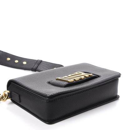 Christian Dior Grained Calfskin Dio(r)evolution Flap Bag Black 4 of 12