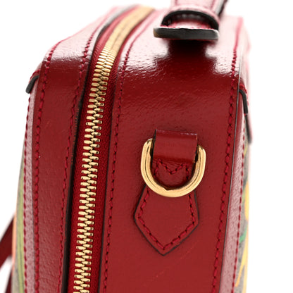 Gucci GG Supreme Monogram Flora Web Small Ophidia Top Handle Shoulder Bag Hibiscus Red 12 of 12