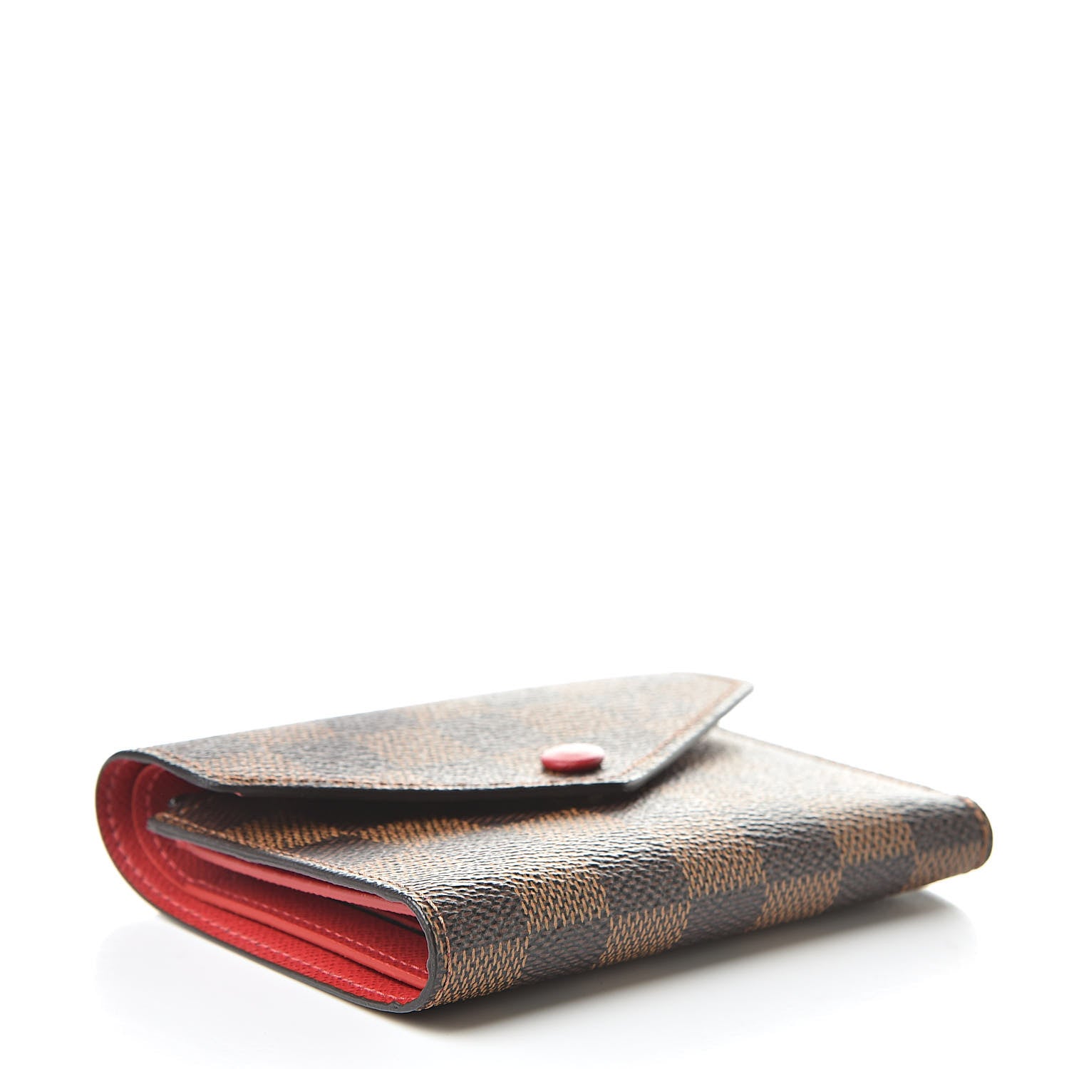 Louis Vuitton Damier Ebene Victorine Wallet Red 4 of 7