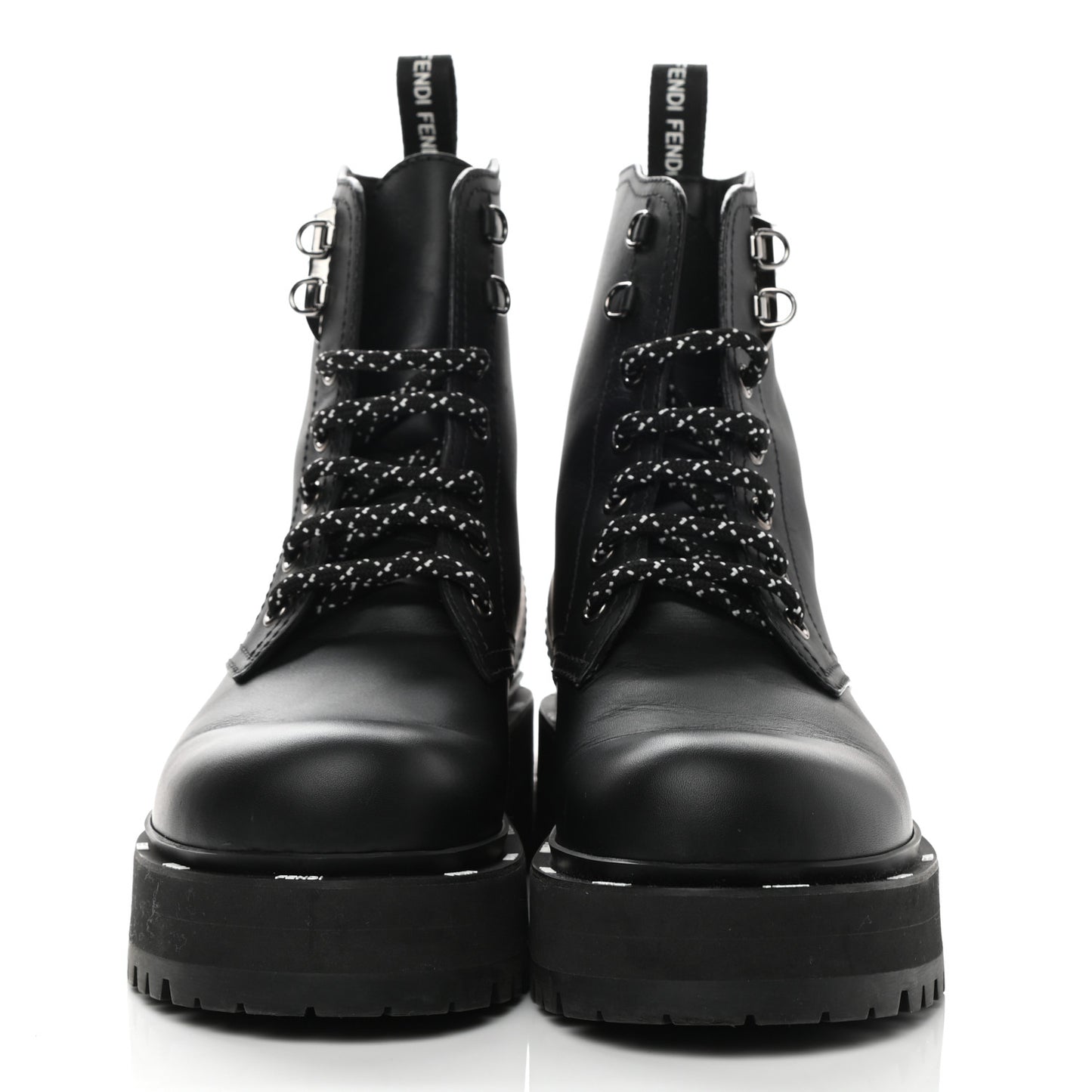Calfskin FFreedom Platform Biker Boots 36.5 Black