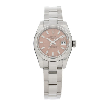 Rolex Stainless Steel 26mm Oyster Perpetual Datejust Watch Pink 179160 1 of 4