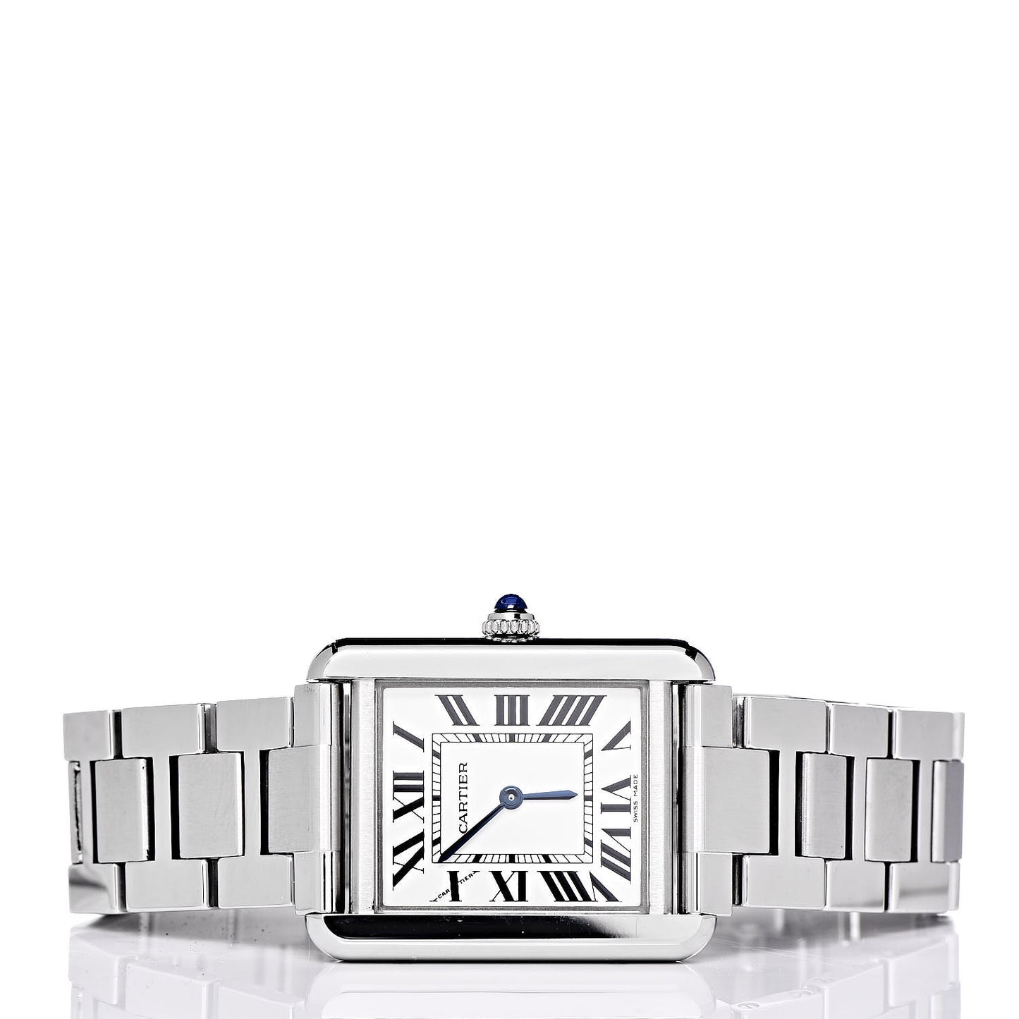 Stainless Steel 24mm Tank Solo Quartz Watch