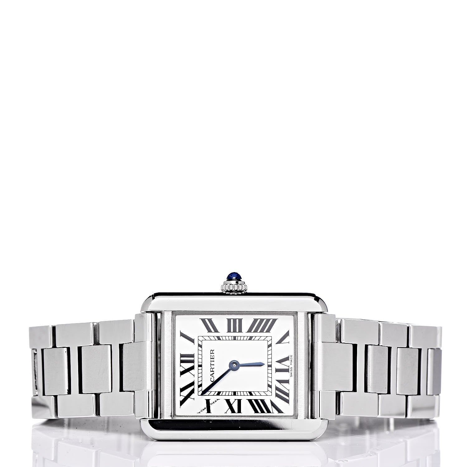 Cartier Stainless Steel 24mm Tank Solo Quartz Watch 3 of 9