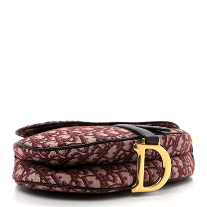 Christian Dior Oblique Saddle Bag Burgundy 4 of 10