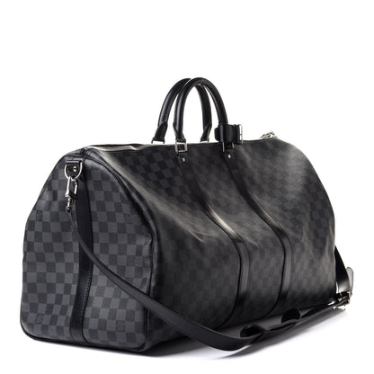 Louis Vuitton Damier Graphite Keepall Bandouliere 55 3 of 12