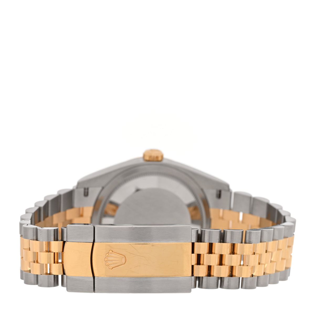 Stainless Steel 18K Yellow Gold 36mm Oyster Perpetual Wimbledon Datejust Watch Slate 126233