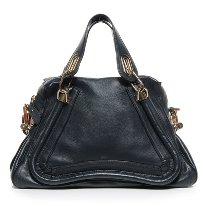 Chloe Leather Medium Military Paraty Black Bat 1 of 7