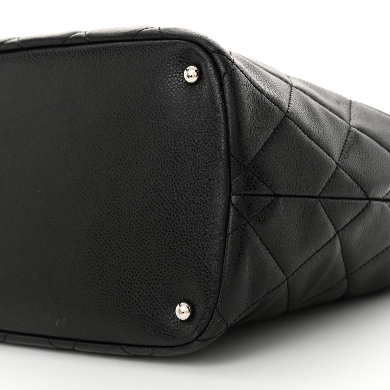 Chanel Caviar Quilted CC Timeless Soft Tote Black 10 of 15