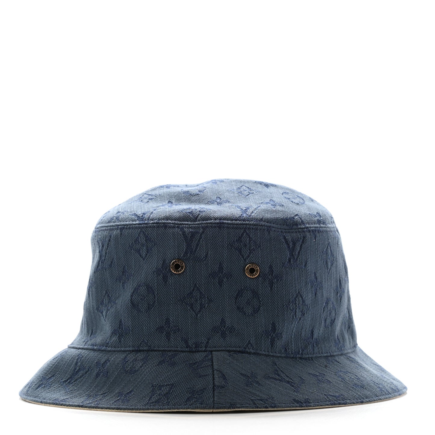 Monogram Denim Reversible Bucket Hat L