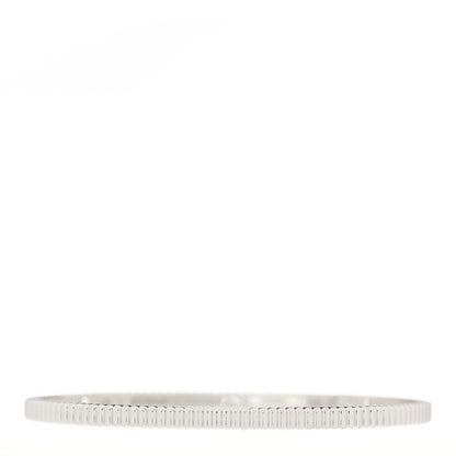 Boucheron 18K White Gold Quatre Grosgrain Bangle Bracelet 1 of 3