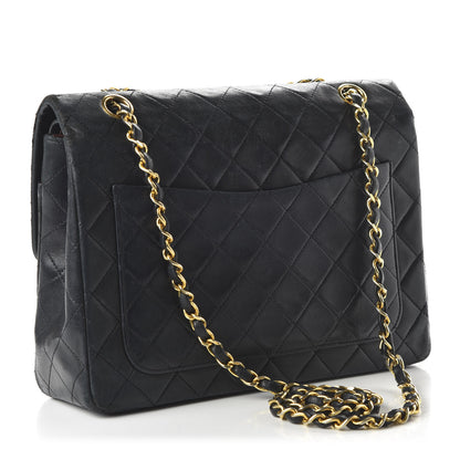 Chanel Lambskin Quilted Medium Double Flap Black 3 of 12