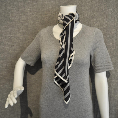 Hermes Silk Jersey Brides De Gala Scarf 90 Black 6 of 6