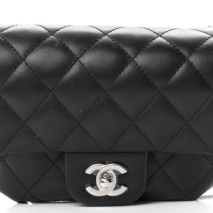 Chanel Calfskin Quilted CC Uniform Flap Belt Bag Black 10 of 13