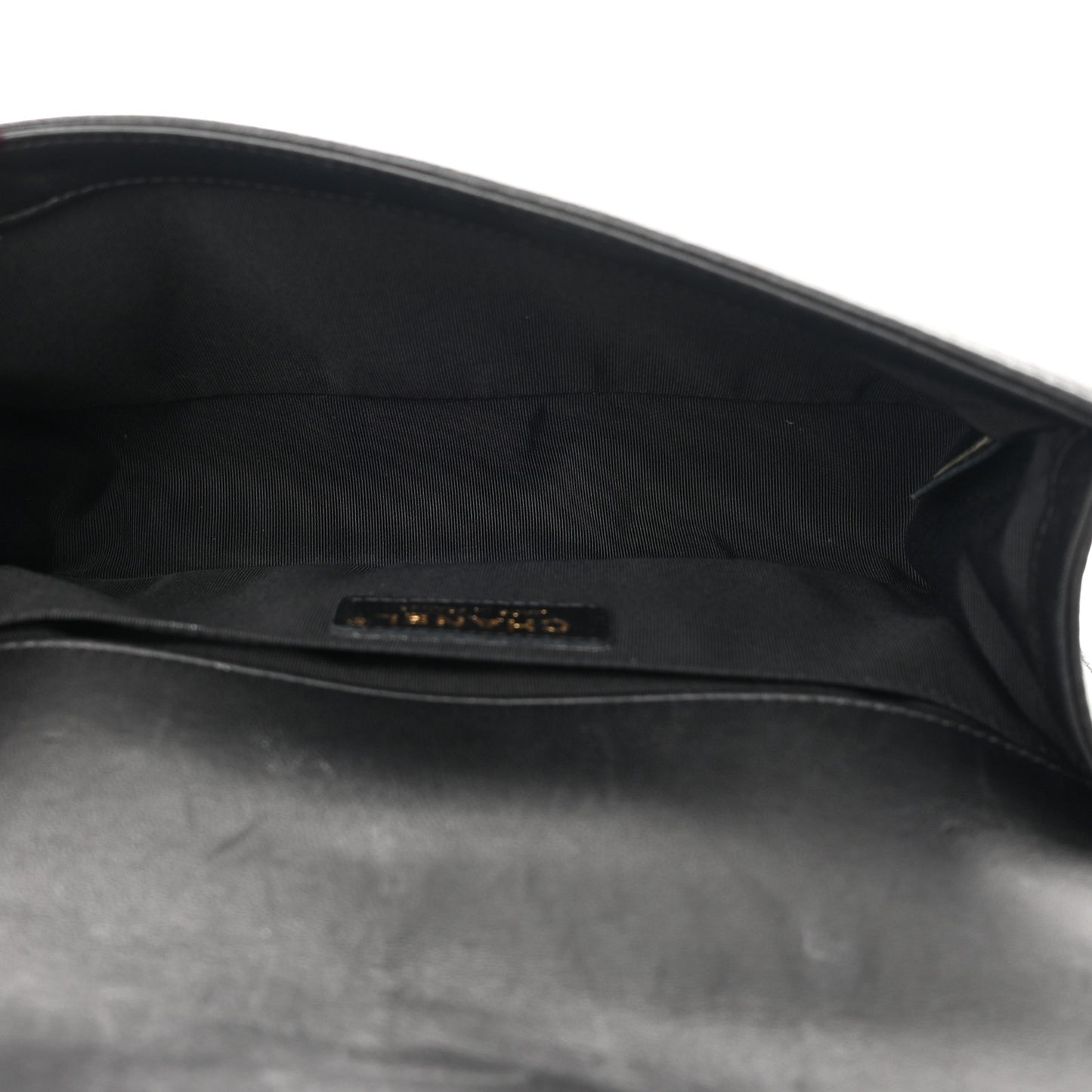Lambskin Quilted Medium Boy Flap Black