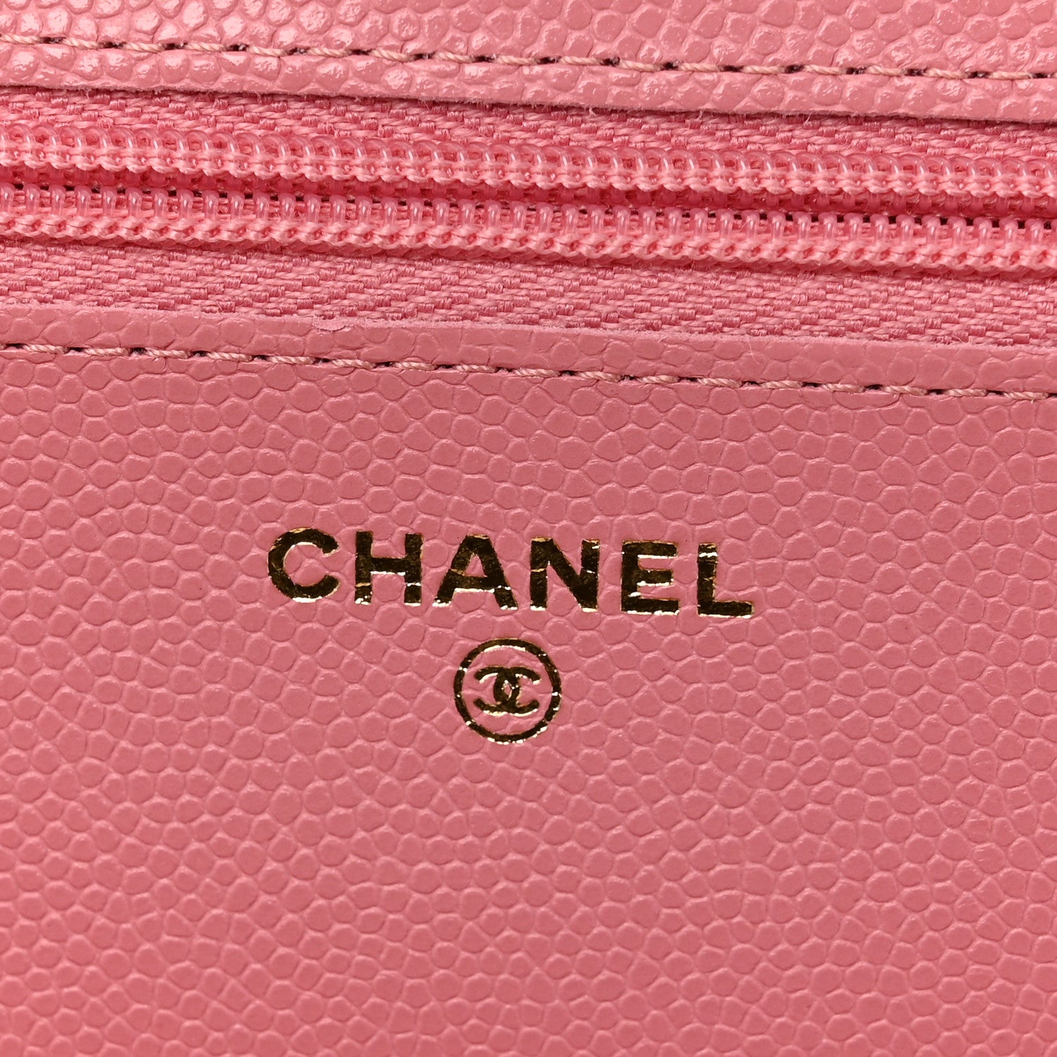 Chanel Caviar Quilted Wallet on Chain WOC Pink 6 of 11