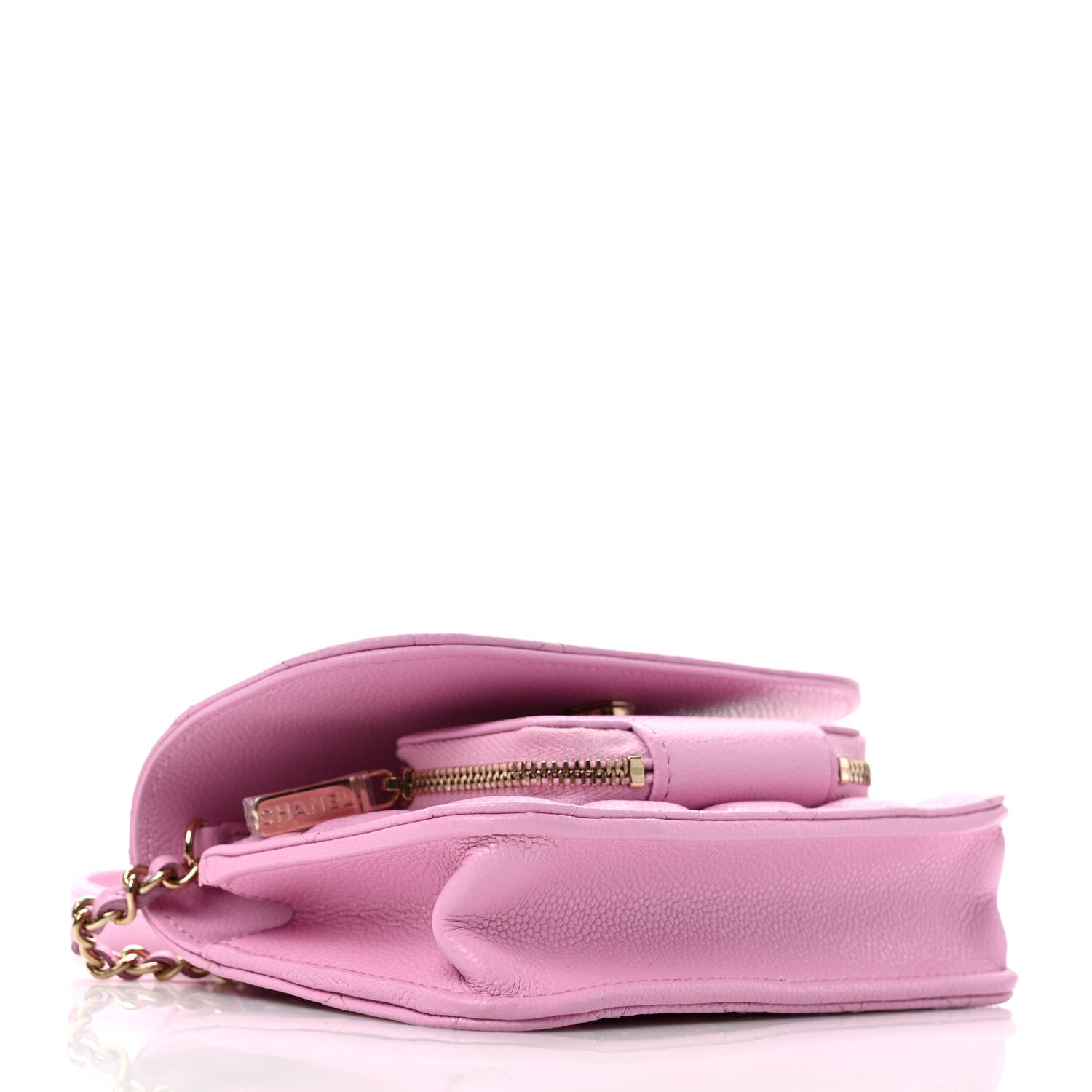 Chanel Caviar Quilted Business Affinity Clutch With Chain Flap Lilac 3 of 10
