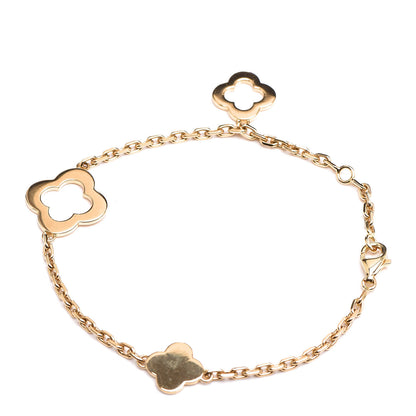 Van Cleef & Arpels 18K Yellow Gold 3 Motifs Byzantine Alhambra Bracelet 3 of 5