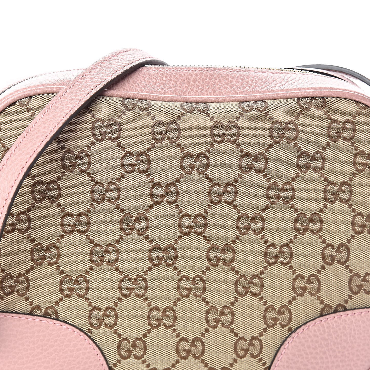 Monogram Mini Bree Messenger Bag Beige Soft Pink