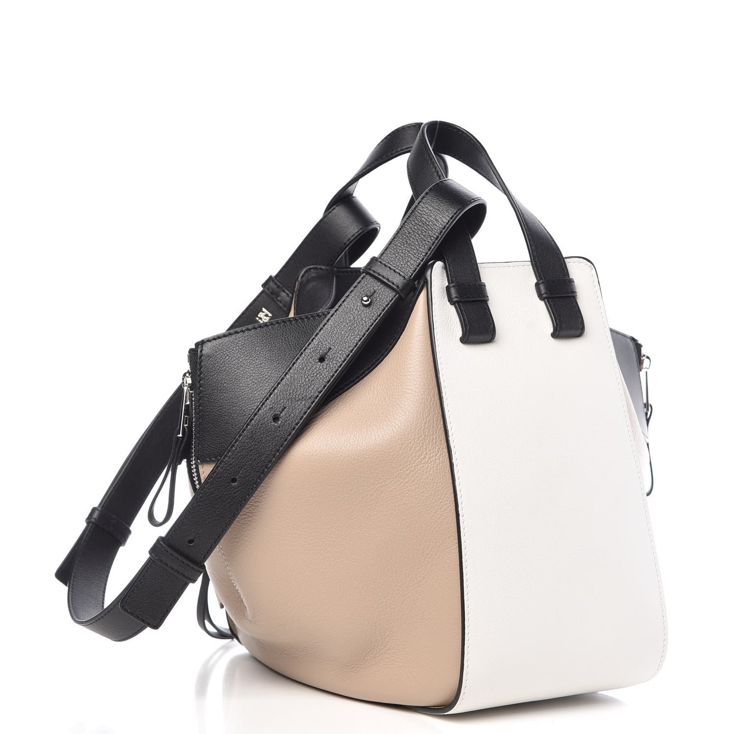 Calfskin Small Hammock Shoulder Bag Soft White