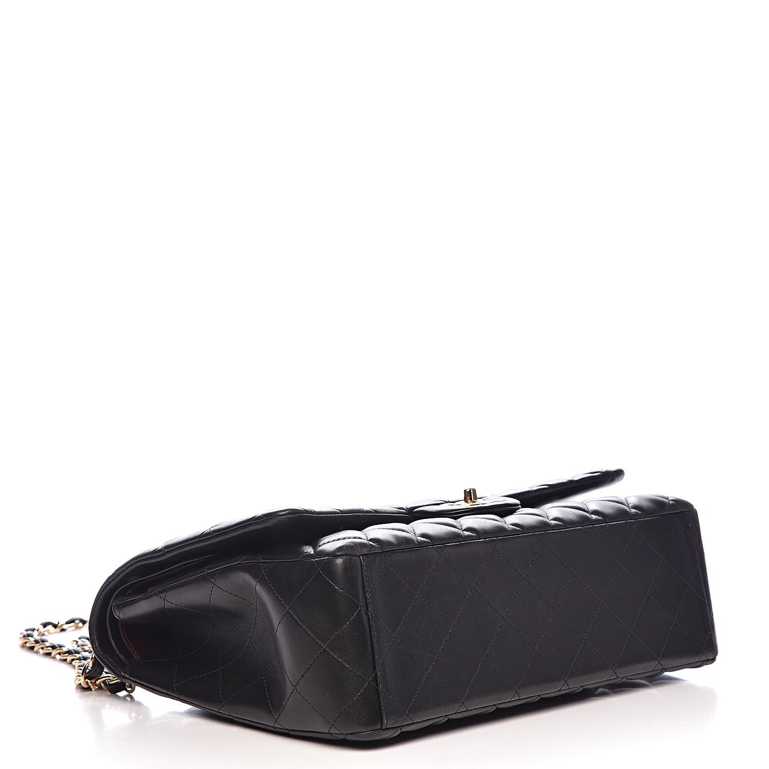 Chanel Lambskin Quilted Maxi Double Flap Black 4 of 17