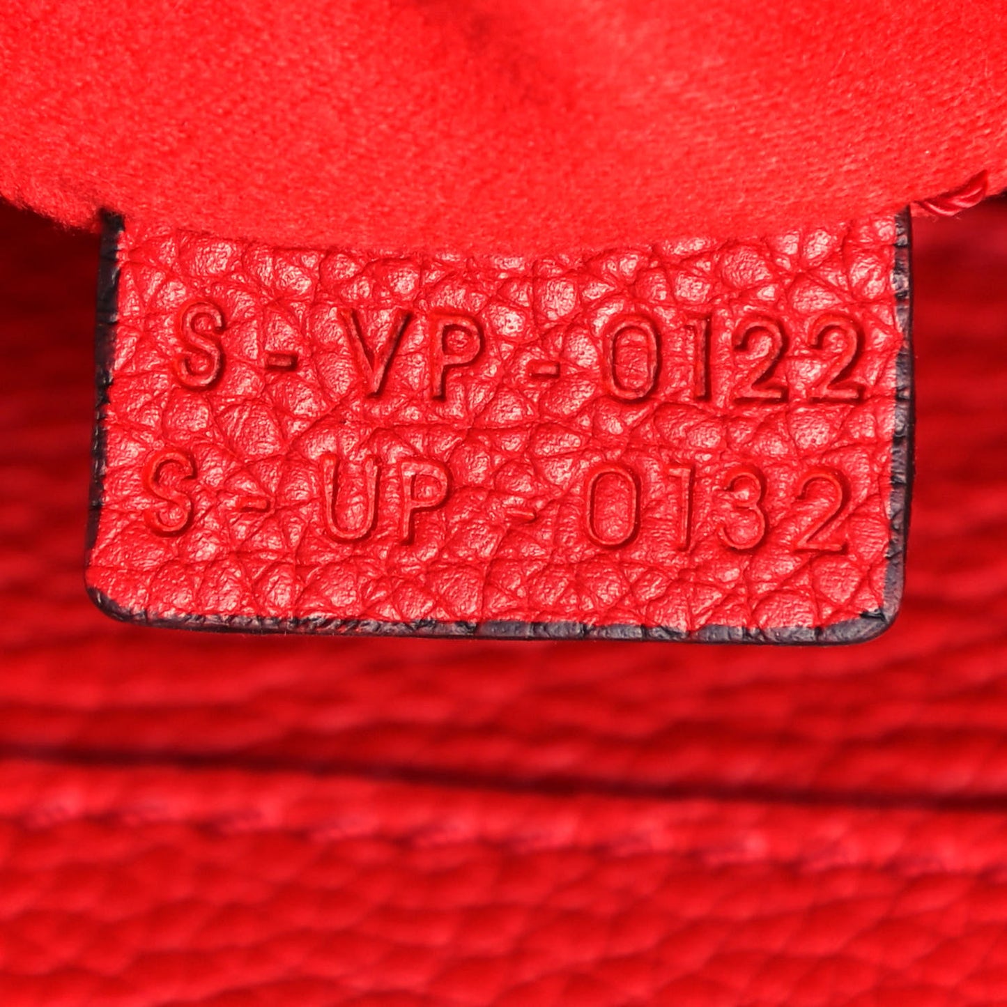 Drummed Calfskin Mini Luggage Coquelicot