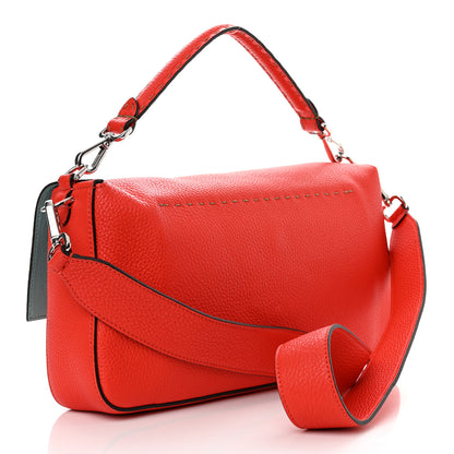 Fendi Cuoio Romano Selleria Large Baguette Papavero 3 of 10