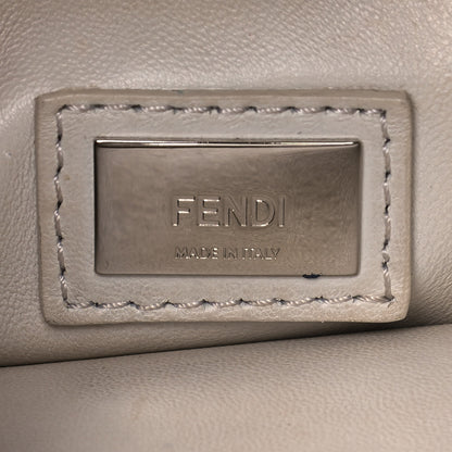 Fendi Nappa Lace Up Mini Peekaboo Iconic Satchel Bianco Carta 7 of 13