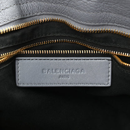 Balenciaga Chevre Gold Metallic Edge Hardware City Bleu Acier 7 of 13