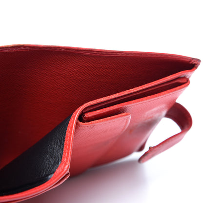Louis Vuitton Epi Porte Billets Compact Wallet Rouge 5 of 14