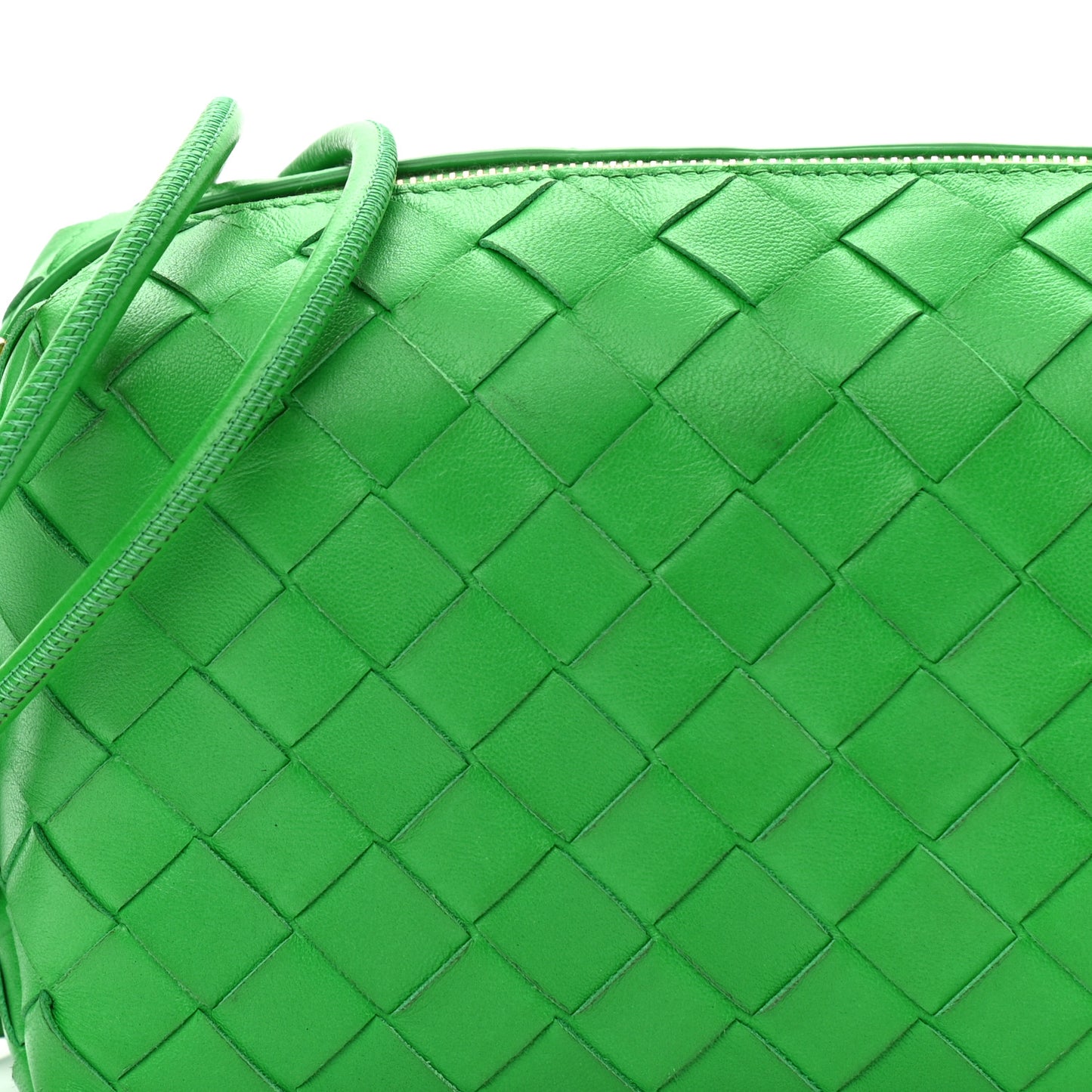 Nappa Intrecciato Mini Loop Camera Bag Parakeet