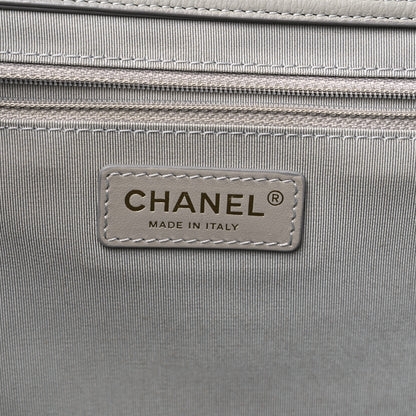 Chanel Bullskin Stitched Large Shopping Bag Grey 6 of 15
